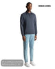Remus Uomo Navy Long Sleeve Polo Shirt 58813/78 - Hugh McElvanna Menswear - Pullovers, Cardigans & Hoodies