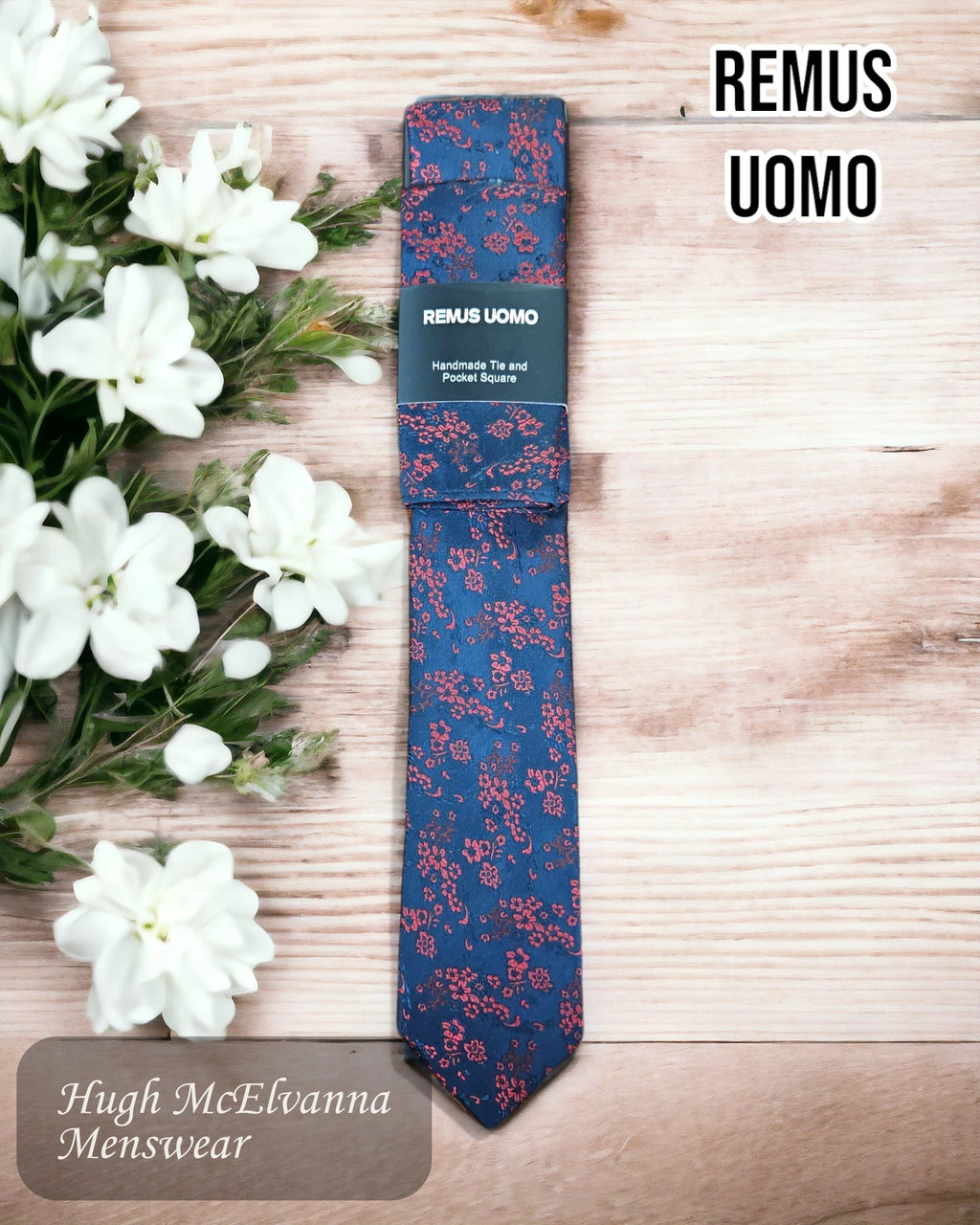 Remus Uomo Navy Neck Tie - TP4747/29 - Hugh McElvanna Menswear