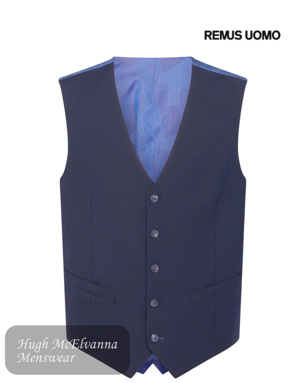 Remus Uomo Navy Palucci Waistcoat - 517709/79 - Hugh McElvanna Menswear