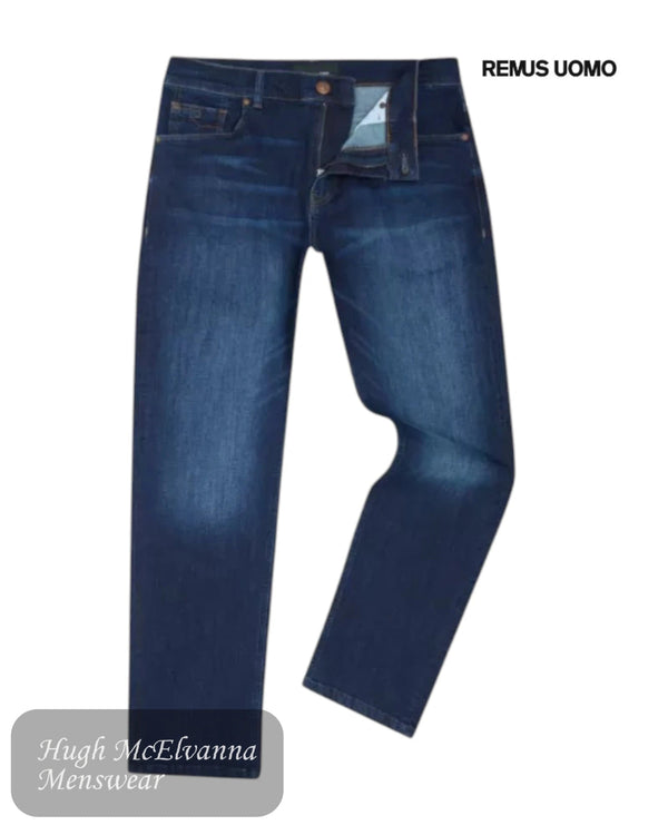Remus Uomo Navy Straight Leg Jeans | 60131/78 - Hugh McElvanna Menswear