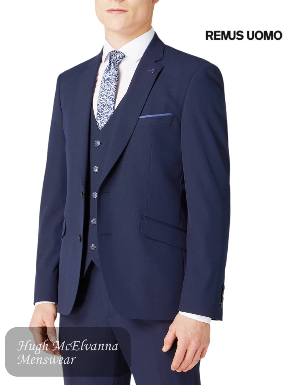 Remus Uomo Navy Suit Jacket - 11770/79 - Hugh McElvanna Menswear