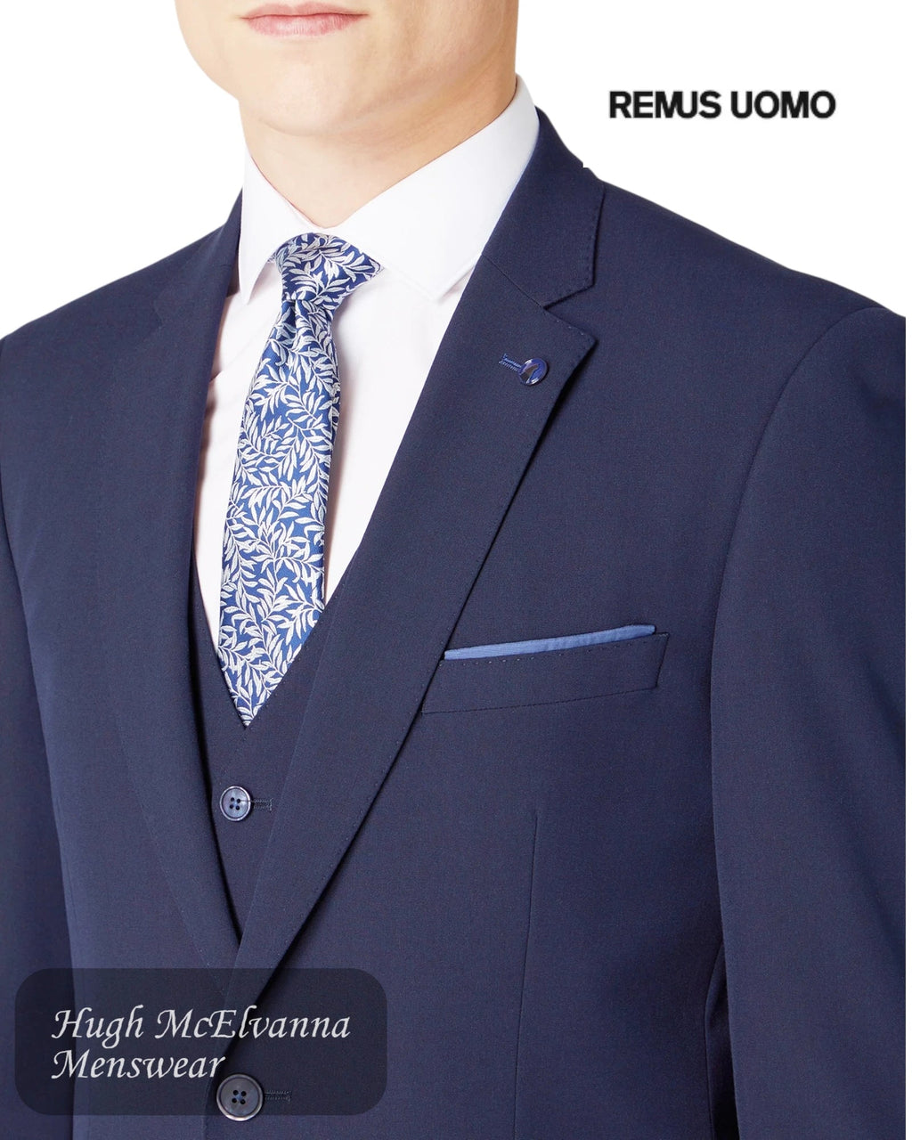 Remus Uomo Navy Suit Jacket - 11770/79 - Hugh McElvanna Menswear
