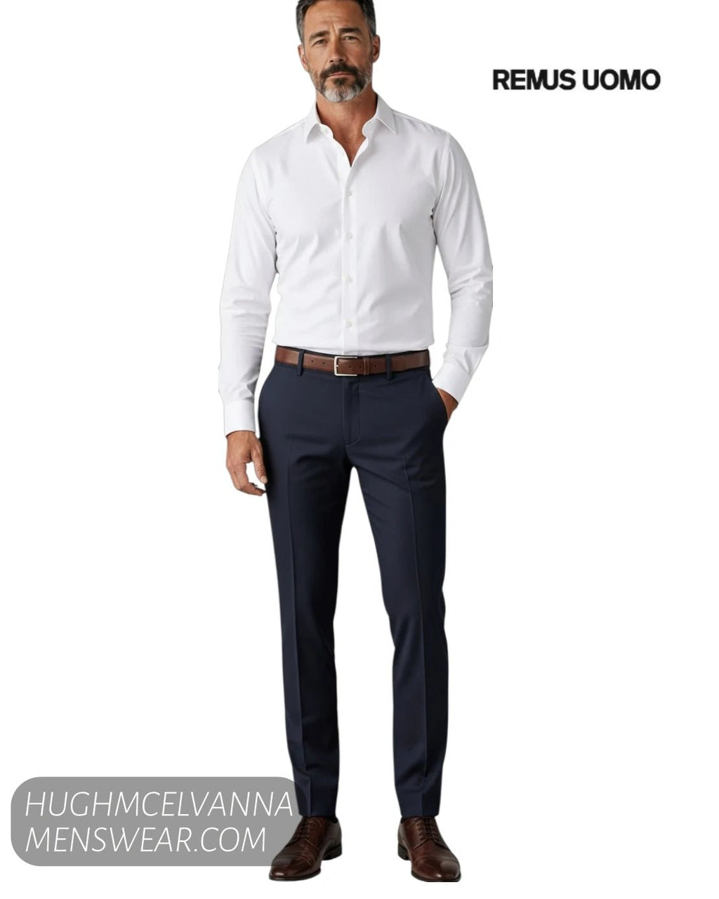 Remus Uomo Palucci Suit Trousers - 71770/79 - Hugh McElvanna Menswear - Trousers & Shorts