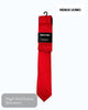 Remus Uomo Red Satin Tie and Pocket Square Set - Hugh McElvanna Menswear
