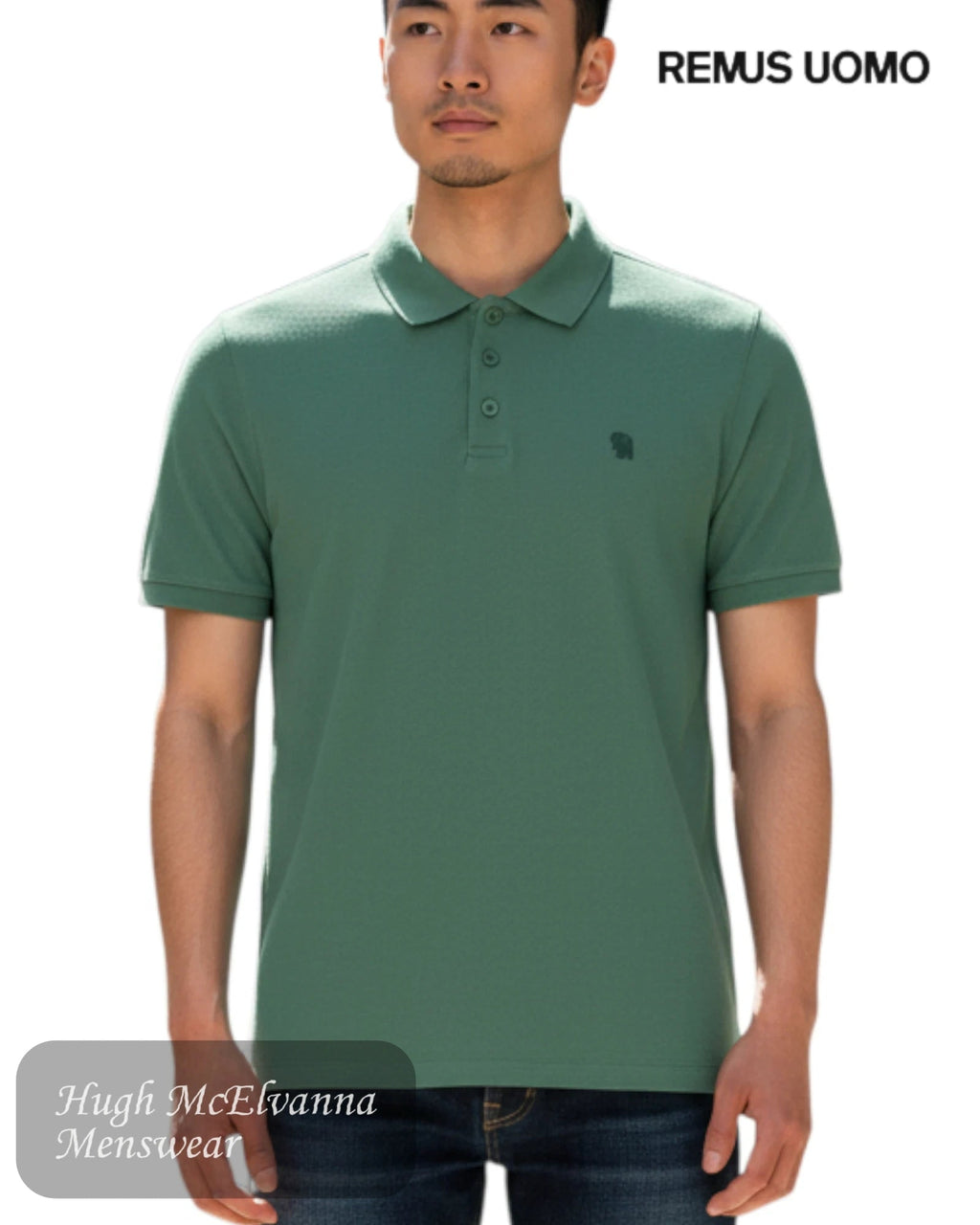 Remus Uomo Short Sleeve Polo Shirt | 58803/34 - Hugh McElvanna Menswear