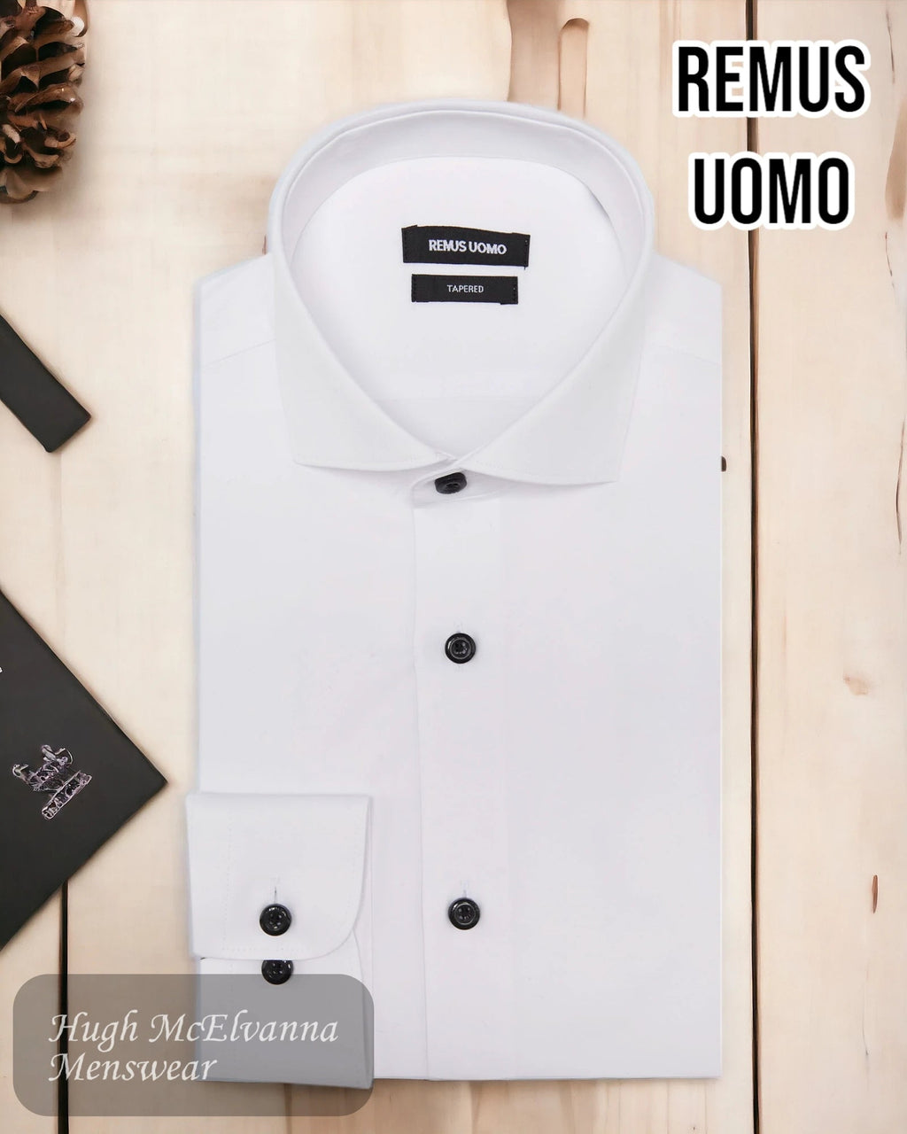 Remus Uomo Tapered Fit Shirt - 18826/01 - Hugh McElvanna Menswear