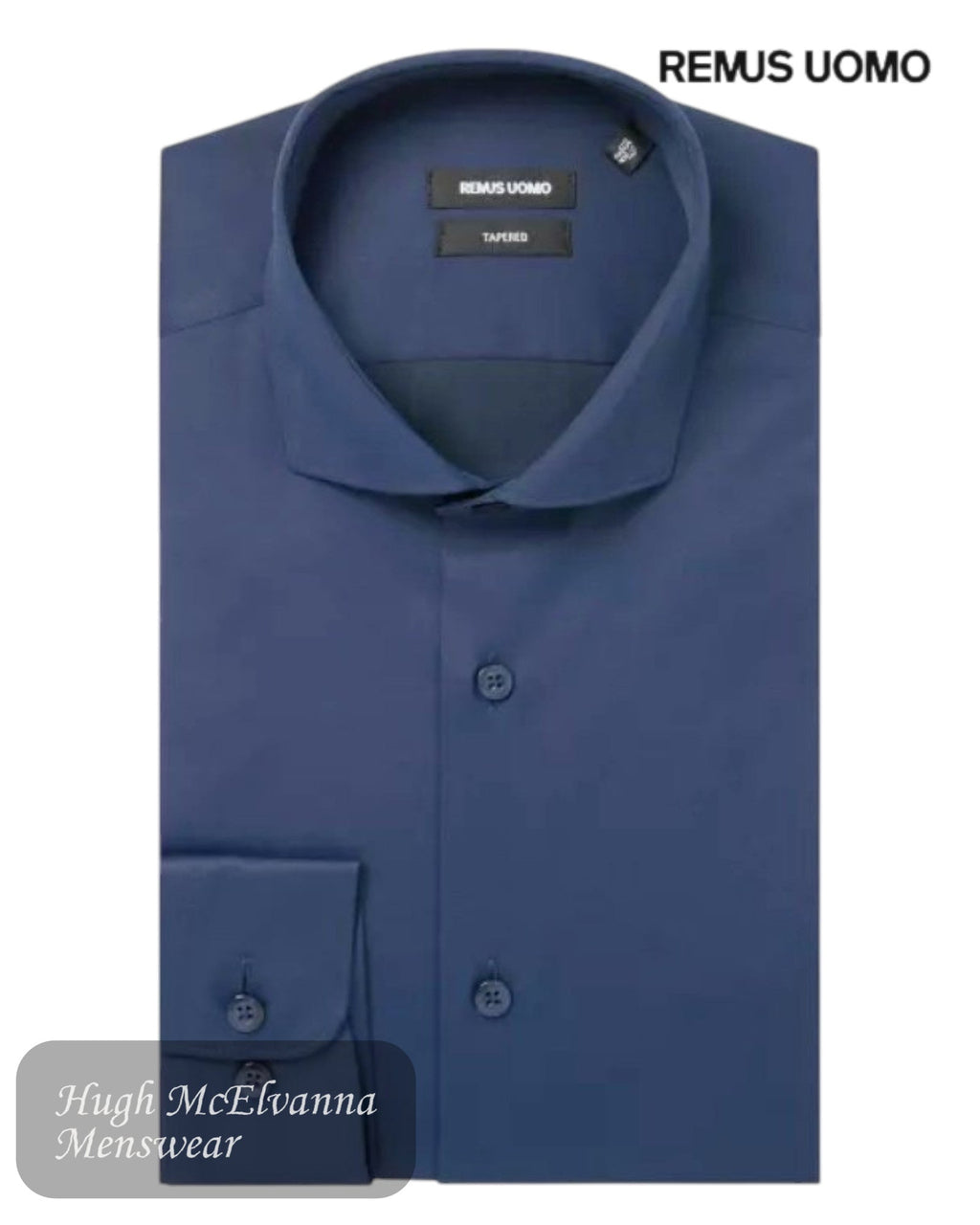 Remus Uomo Tapered Fit Stretch Dress Shirt – 18626 - Hugh McElvanna Menswear