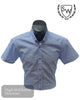 Scott & Wade ADAL Blue Slim Fit Short Sleeve Fashion Shirt - Hugh McElvanna Menswear