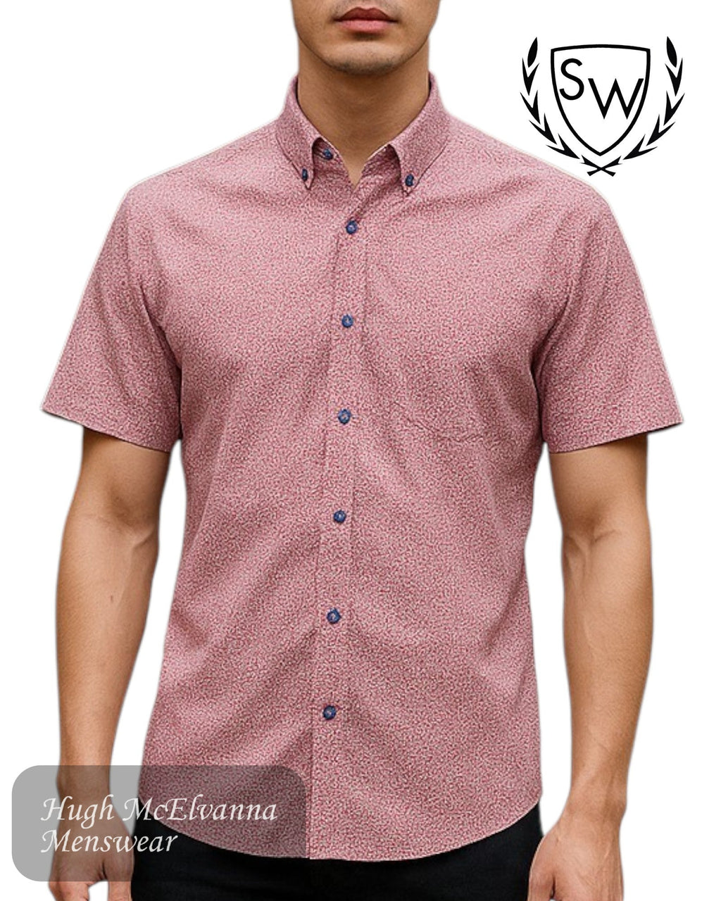 Scott & Wade ‘FREI’ Fashion Short Sleeve Shirt - Hugh McElvanna Menswear
