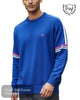Scott & Wade ‘HUGO’ Blue Crew Neck Sweater - Hugh McElvanna Menswear
