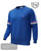 Scott & Wade ‘HUGO’ Blue Crew Neck Sweater - Hugh McElvanna Menswear