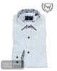 Scott & Wade ‘JOSS’ White Shirt with Tan Trim - Hugh McElvanna Menswear