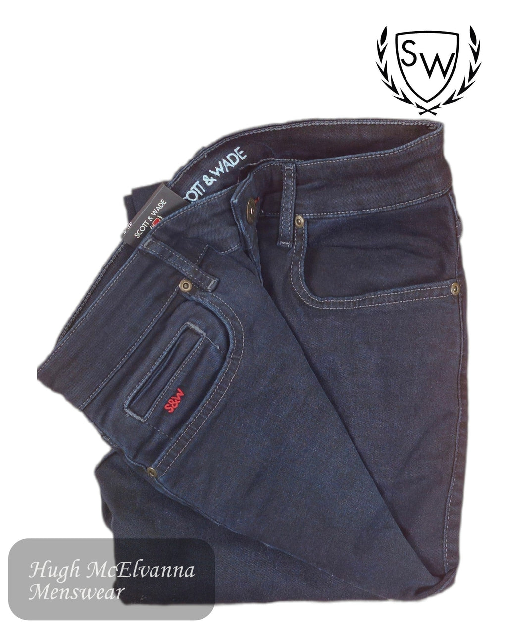 Scott & Wade ‘PARKER’ Slim Fit Stretch Denim Jean - Hugh McElvanna Menswear