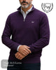Scott & Wade ‘SIERRA’ Quarter Zip Cotton Jumper - Hugh McElvanna Menswear