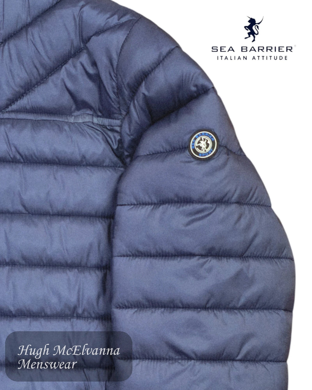 Sea Barrier AUGUSTO Puffa Jacket 4000 – Navy - Hugh McElvanna Menswear