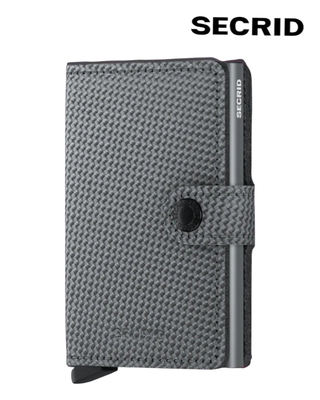 Secrid Miniwallet – Carbon Cool Grey Leather Unisex RFID Wallet - Hugh McElvanna Menswear