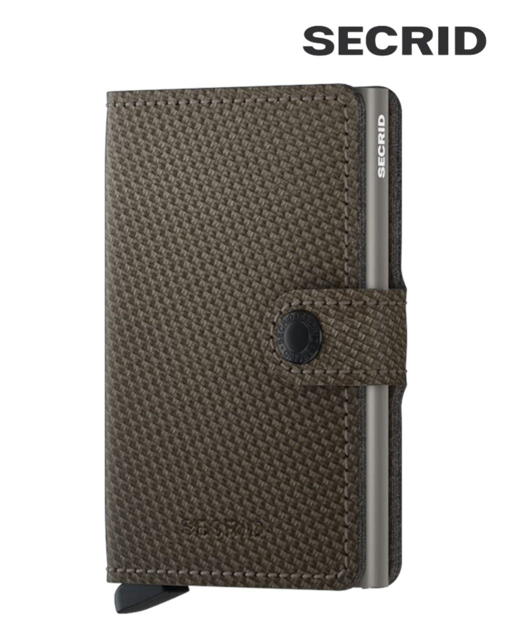 Secrid Miniwallet Carbon Khaki – RFID Safe Leather Wallet for Everyday Carry - Hugh McElvanna Menswear