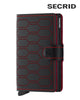 Secrid Miniwallet – Fuel Black & Red Leather Unisex RFID Wallet - Hugh McElvanna Menswear