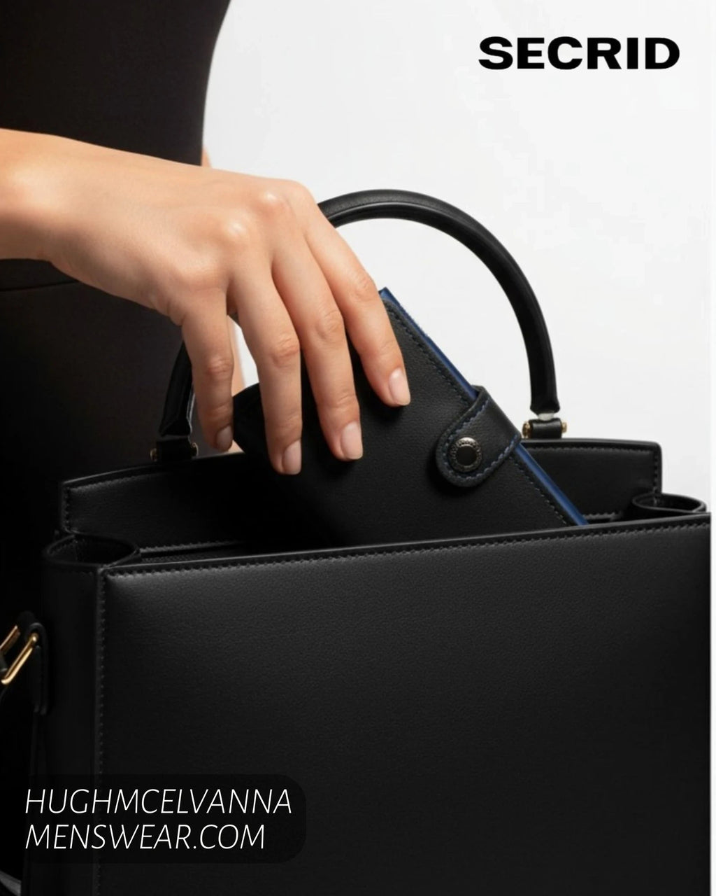 Secrid Miniwallet M Original Black Navy - Hugh McElvanna Menswear