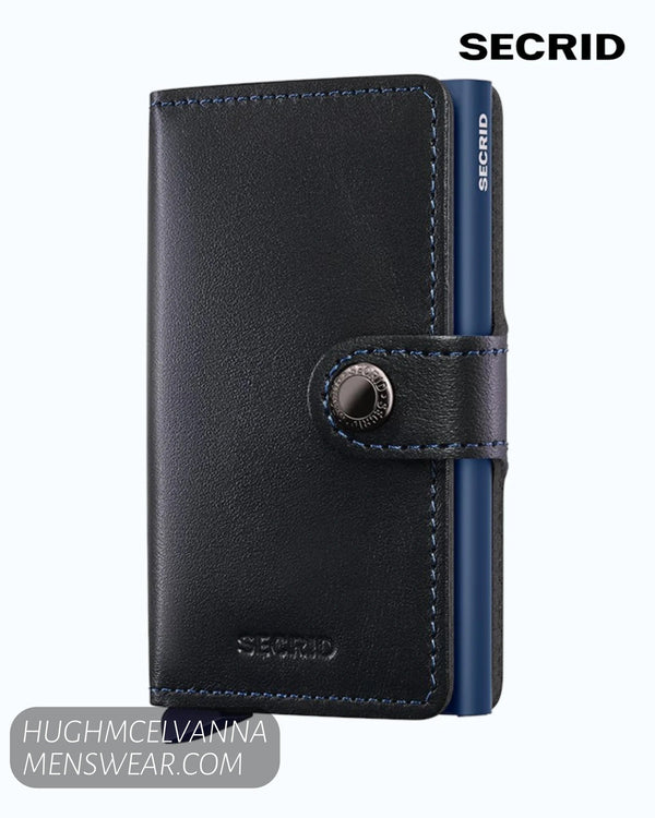 Secrid Miniwallet M Original Black Navy - Hugh McElvanna Menswear