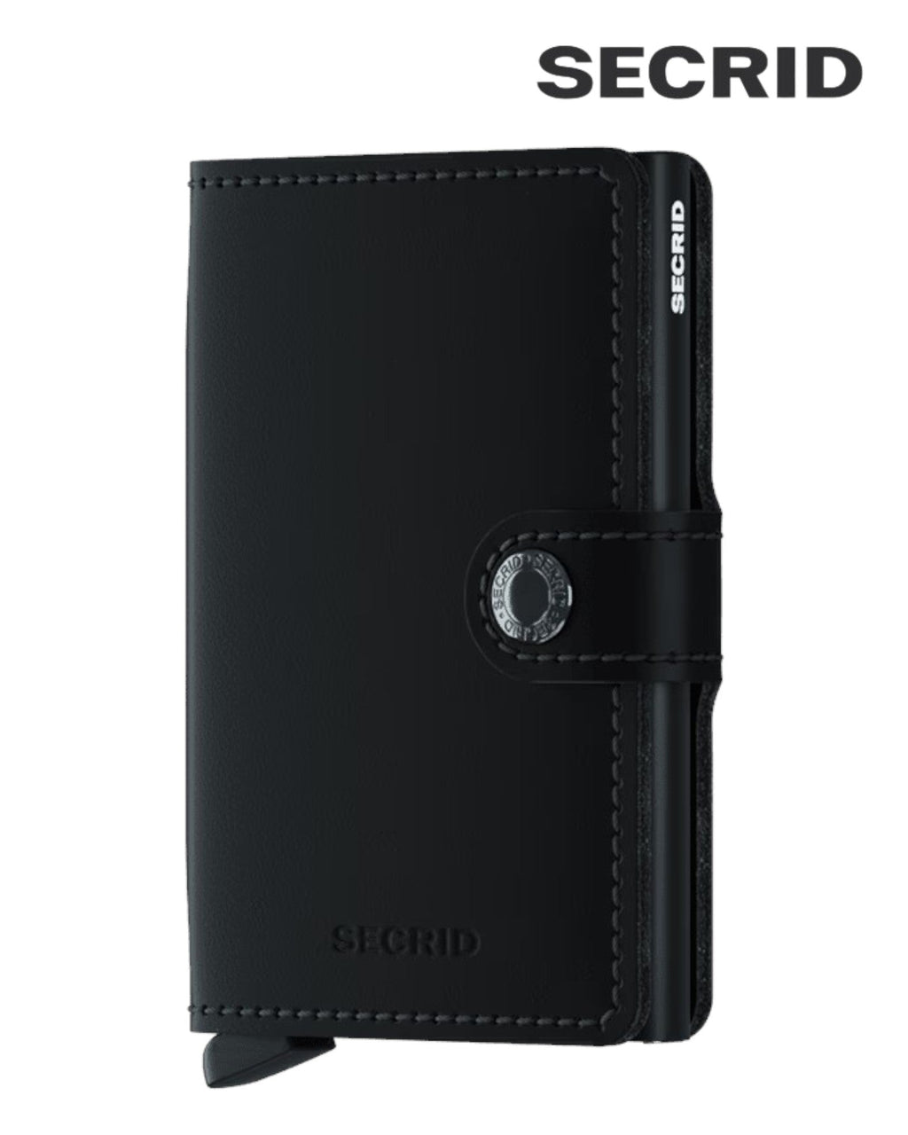 Secrid Miniwallet – Matte Black Leather Unisex RFID Wallet - Hugh McElvanna Menswear