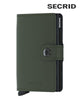 Secrid Miniwallet – Matte Green & Black Leather Unisex RFID Wallet - Hugh McElvanna Menswear
