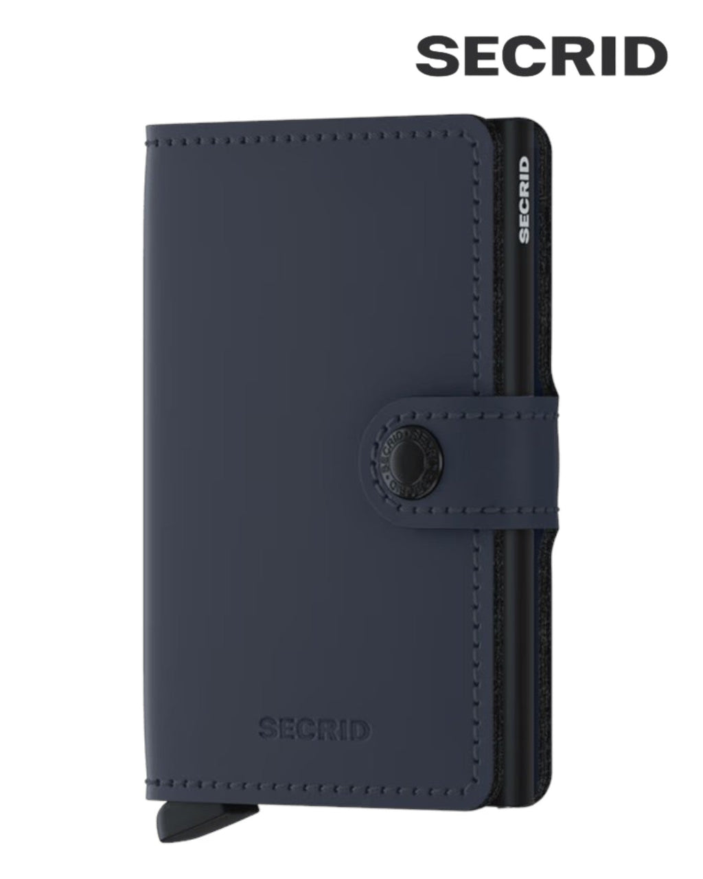 Secrid Miniwallet MM – Matte Nightblue Leather Unisex RFID Wallet - Hugh McElvanna Menswear