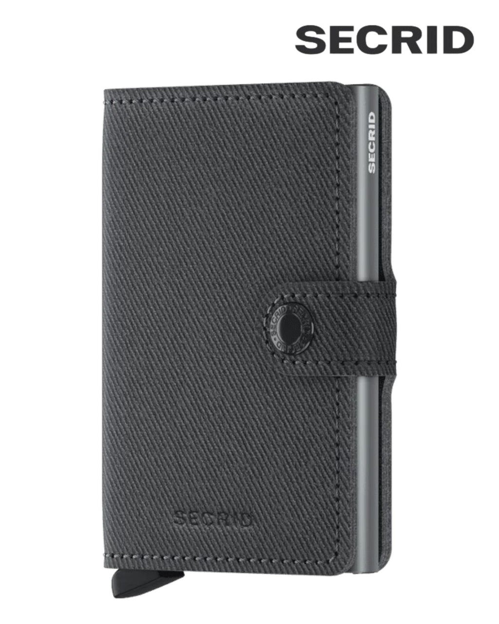 Secrid Miniwallet MTw - Twist Grey Leather Unisex RFID Wallet - Hugh McElvanna Menswear