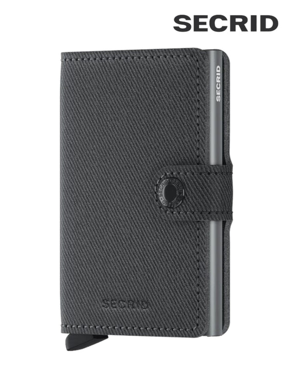 Secrid Miniwallet MTw - Twist Grey Leather Unisex RFID Wallet - Hugh McElvanna Menswear