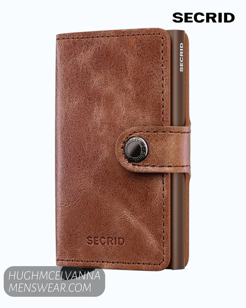 Secrid Miniwallet MV Vintage Cognac Brown - Hugh McElvanna Menswear