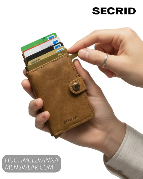Secrid Miniwallet MV Vintage Oak | RFID Protected - Hugh McElvanna Menswear