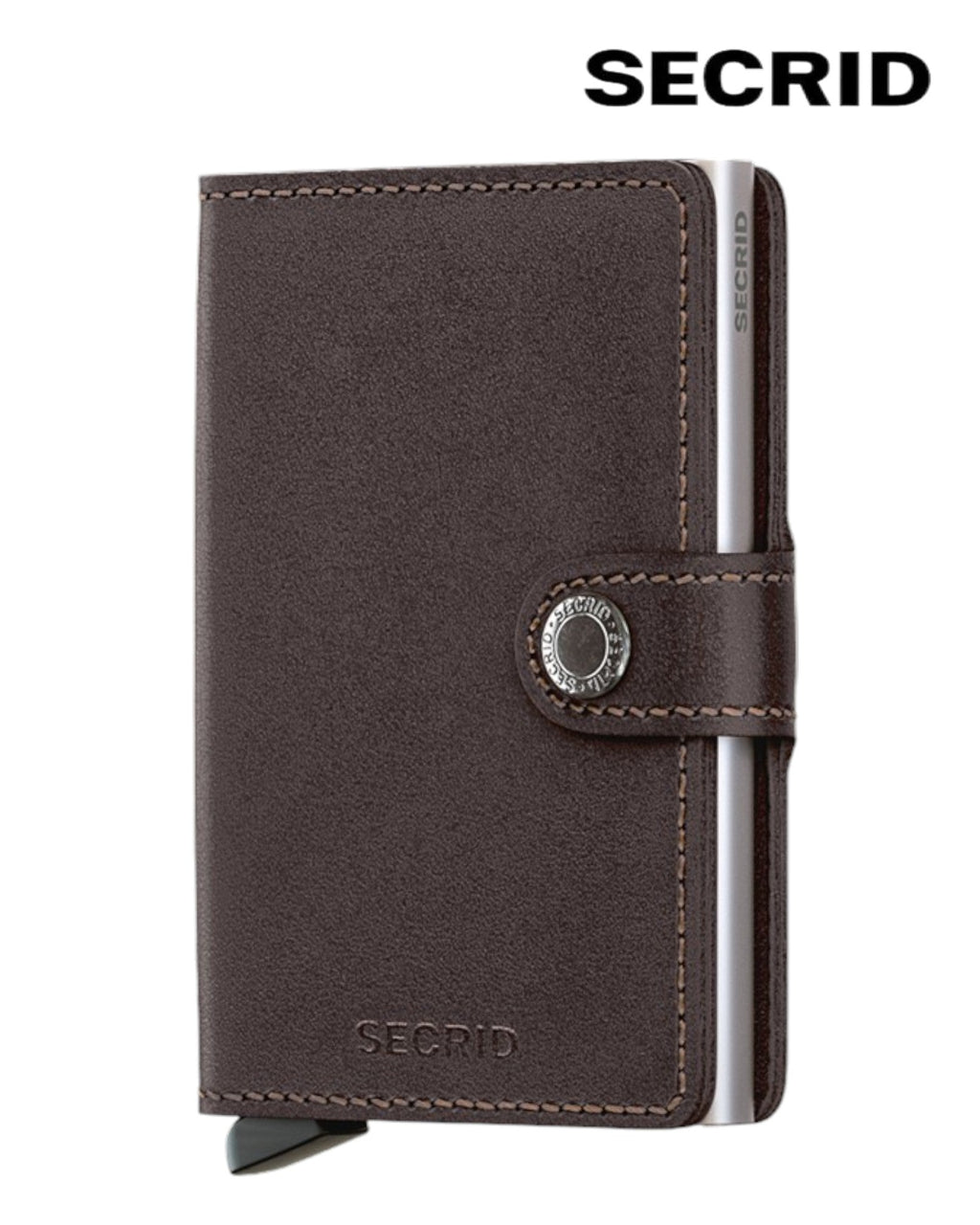 Secrid Miniwallet – Original Dark Brown Leather Unisex RFID Wallet - Hugh McElvanna Menswear