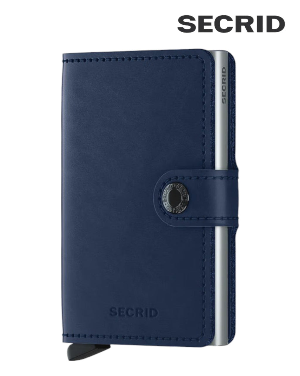 Secrid Miniwallet – Original Navy Leather Unisex RFID Wallet - Hugh McElvanna Menswear