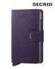 Secrid Miniwallet Purple Crisple – RFID - Safe Leather Wallet with Textured Luxury Finish - Hugh McElvanna Menswear