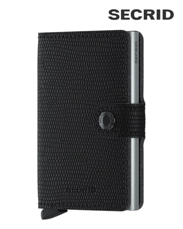 Secrid Miniwallet Rango Black – Premium RFID Leather Wallet with Embossed Detail - Hugh McElvanna Menswear