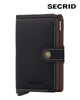 Secrid Miniwallet – Saffiano Brown Leather Unisex RFID Wallet - Hugh McElvanna Menswear