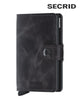 Secrid Miniwallet – Vintage Grey & Black Leather RFID Card Holder - Hugh McElvanna Menswear