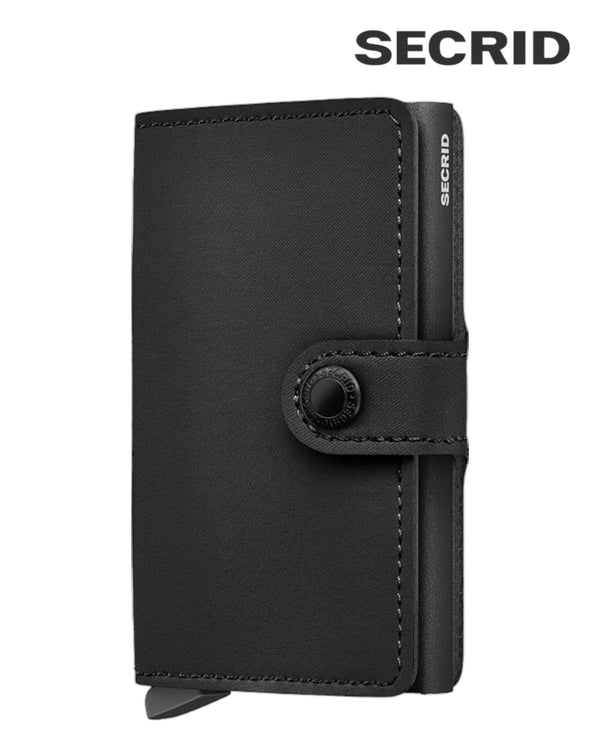 Secrid Miniwallet Yard Black – Vegan RFID Wallet with Eco - Friendly Microfibre Leather - Hugh McElvanna Menswear