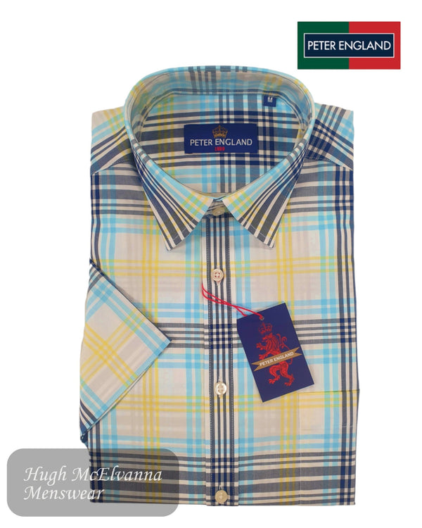 Short sleeve shirt by Peter England - PE2655H/128 - Hugh McElvanna Menswear