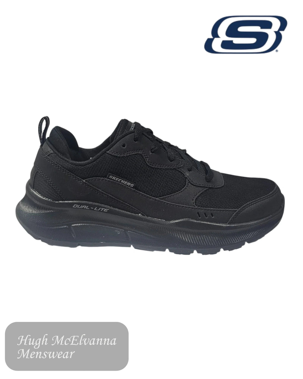 Skechers EQUALIZER 5.0 CYNER Black Trainers - Hugh McElvanna Menswear