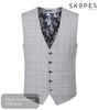 Skopes ANELLO Grey Check Waistcoat - Hugh McElvanna Menswear