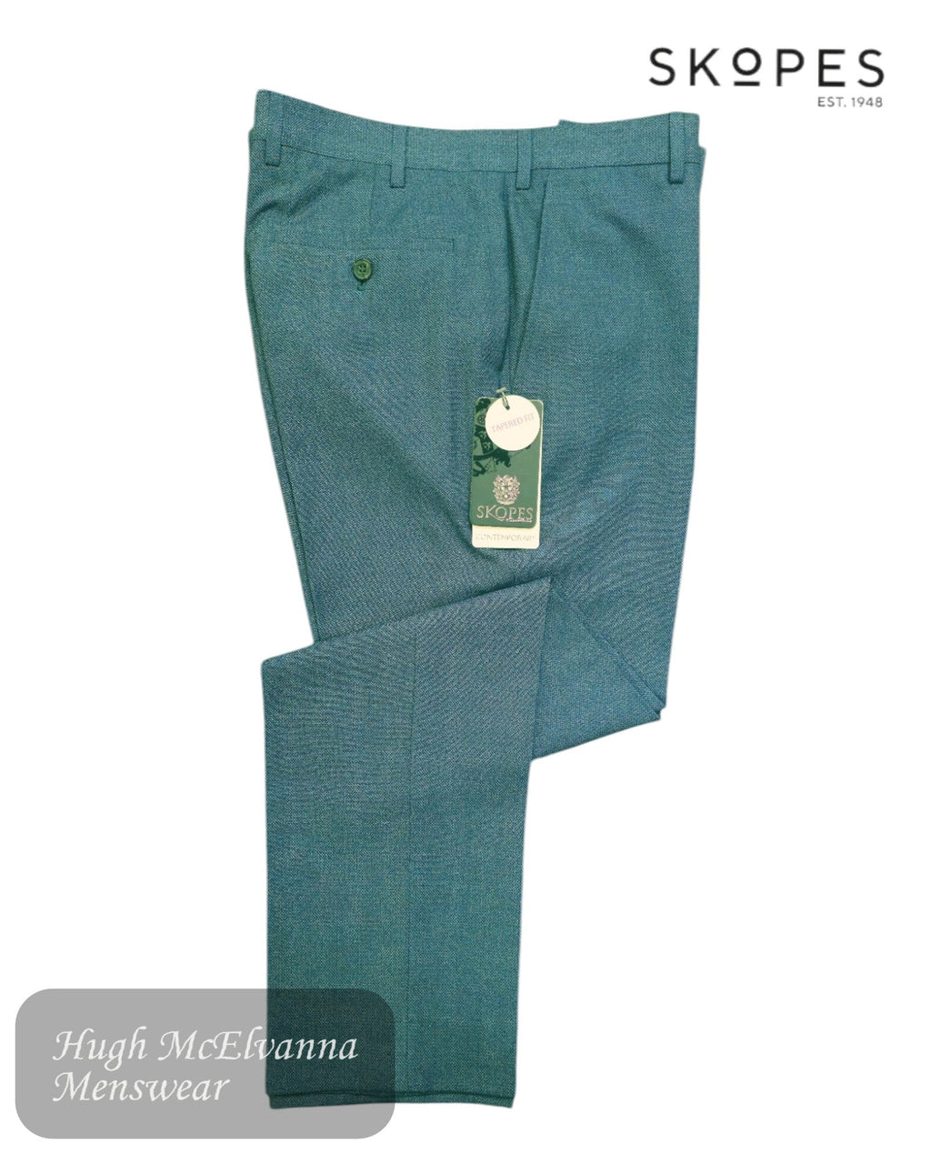 Skopes EDGAR Steel Grey Trouser - Hugh McElvanna Menswear