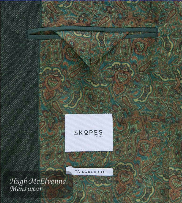 Skopes Harcourt Tailored Fit Green Tweed Effect 3 Piece Suit – Classic Heritage Inspired Menswear - Hugh McElvanna Menswear