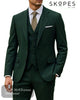 Skopes Harcourt Tailored Fit Green Tweed Effect 3 Piece Suit – Classic Heritage Inspired Menswear - Hugh McElvanna Menswear