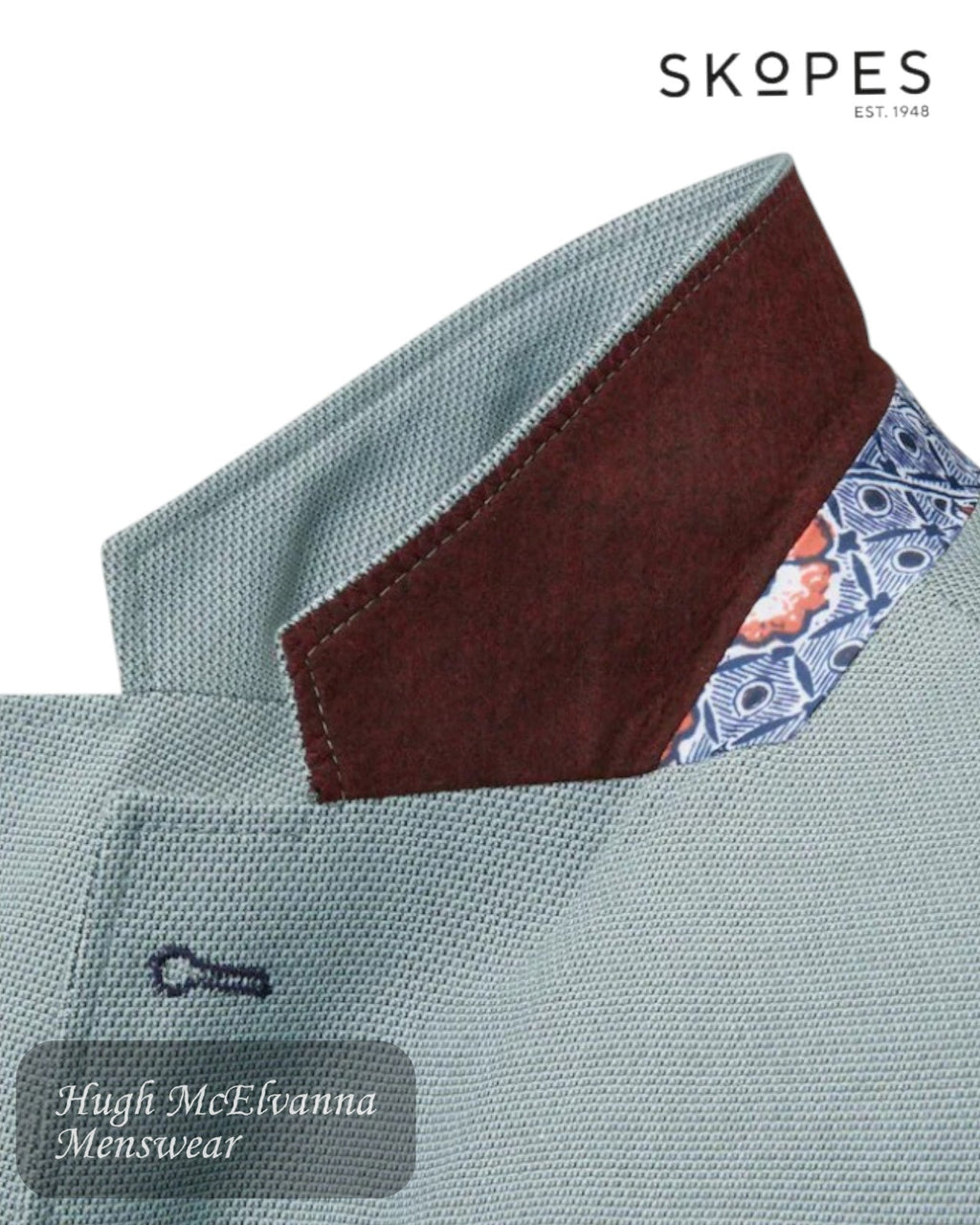 Skopes HARRY Mint Green Jacket - MM4058 - Hugh McElvanna Menswear