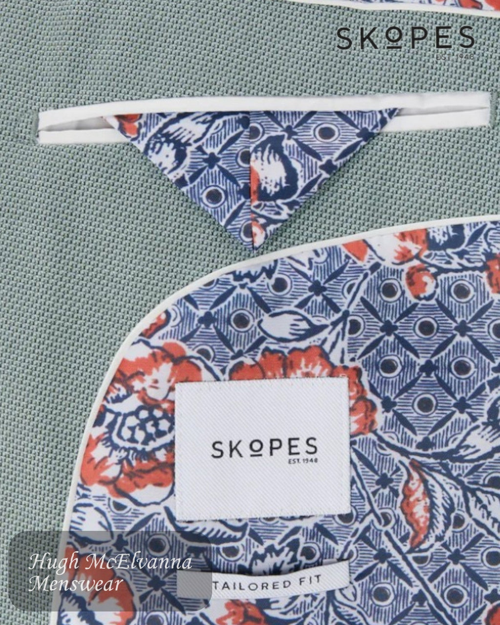Skopes HARRY Mint Green Jacket - MM4058 - Hugh McElvanna Menswear
