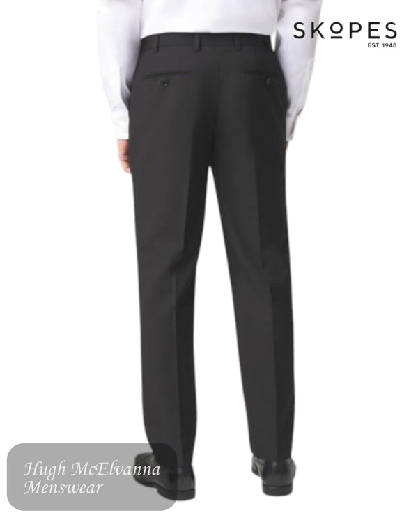 Skopes MADRID Black Suit Trousers - MM7950 - Hugh McElvanna Menswear