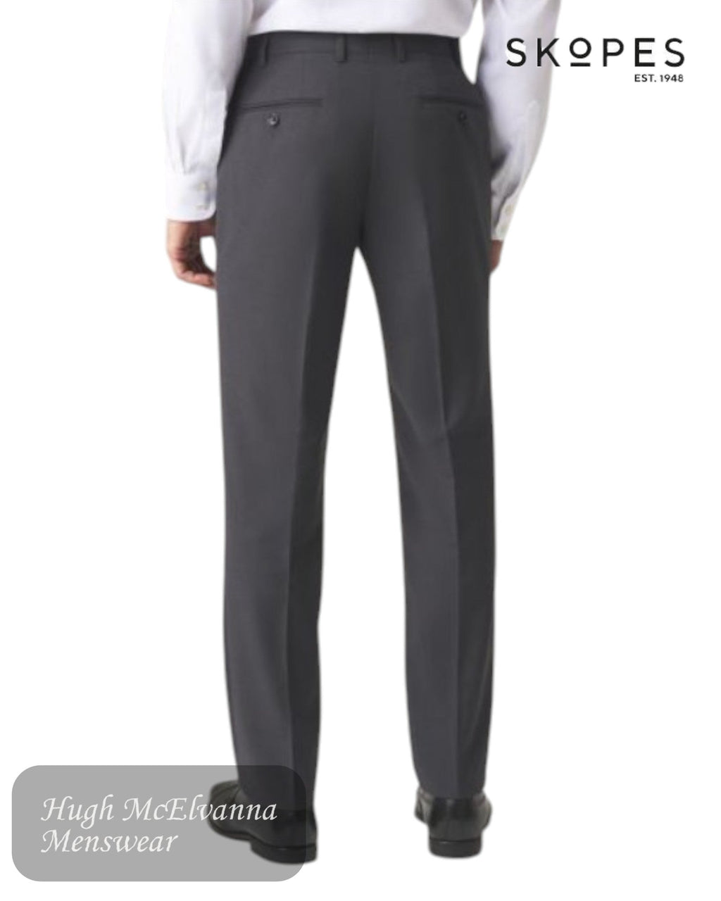 Skopes MADRID Charcoal Trouser Style: MM7951 - Hugh McElvanna Menswear