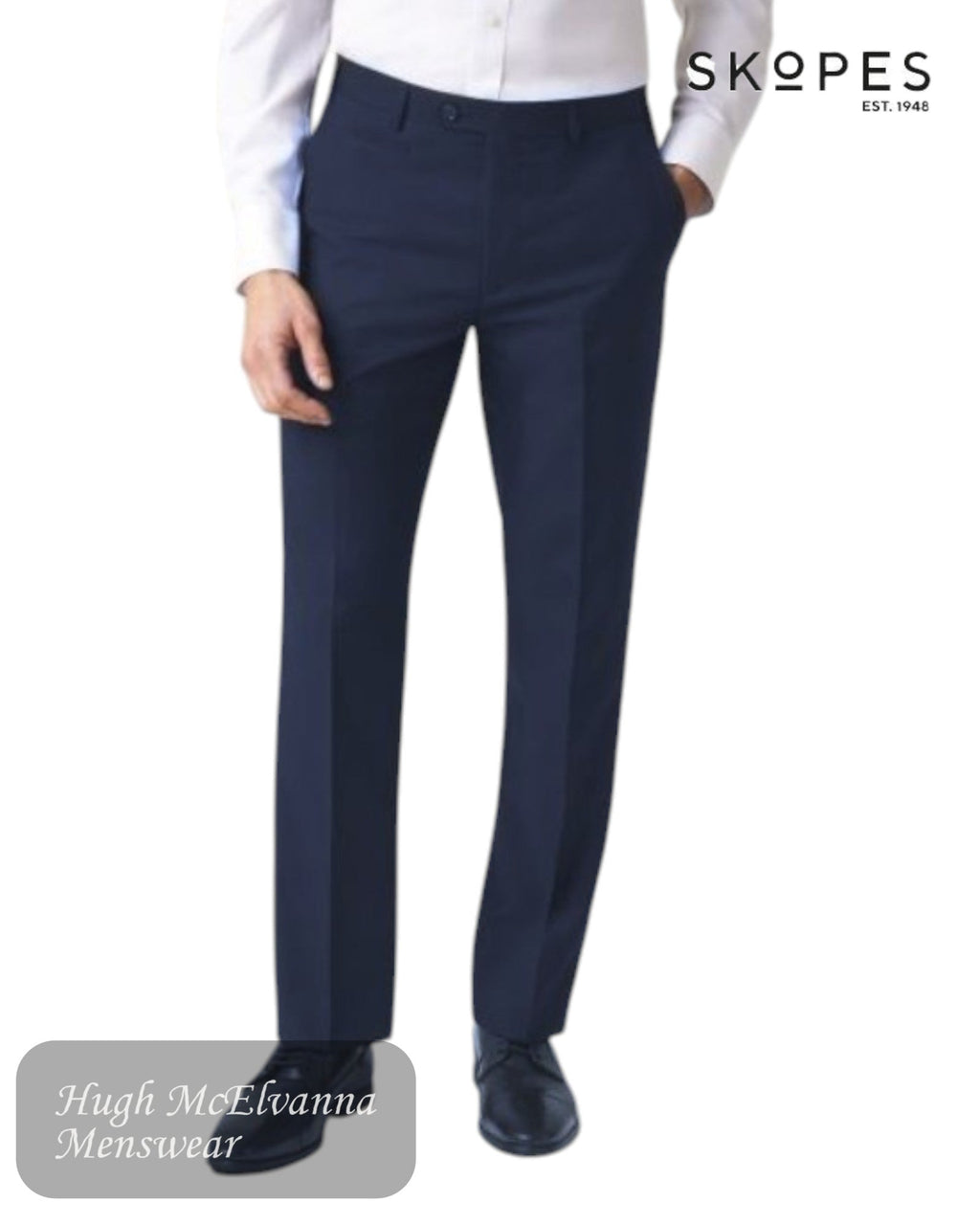 Skopes MADRID Navy Suit Trousers - MM7953 - Hugh McElvanna Menswear