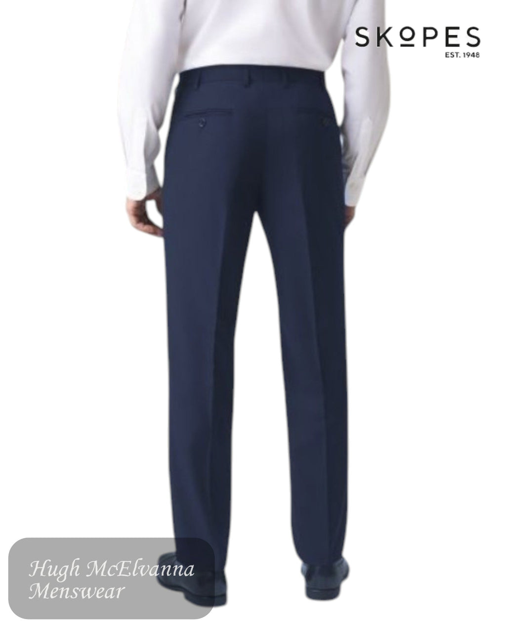 Skopes MADRID Navy Suit Trousers - MM7953 - Hugh McElvanna Menswear